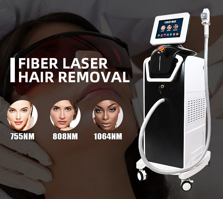 New Permanent Hair Removal 1800W Fiber Coupled Laser Hair Removal Machine For Bikini Area