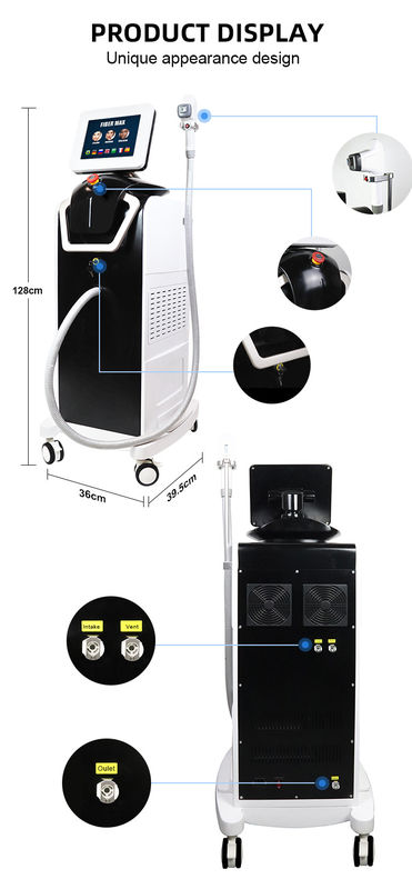 1800W Fiber Coupled Diode Hair Removal Laser Machine For Depilation
