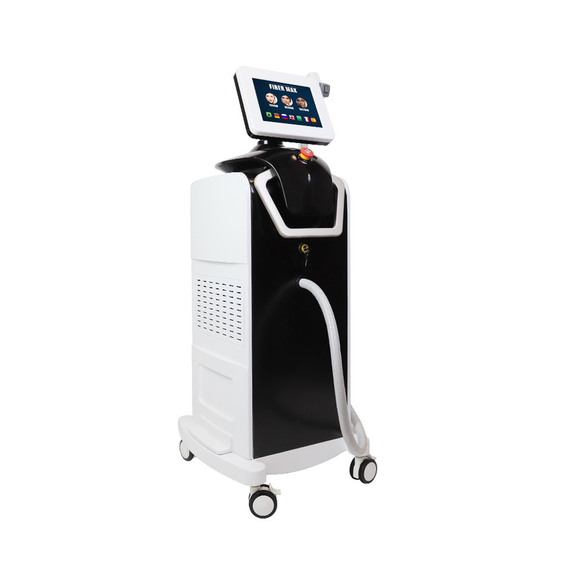 3 Wavelength Fiber Couples Painess Diode Laser Hair Removal Machine For Beauty Salon