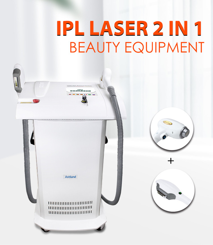 2 In 1 IPL Diode Laser Hair Removal Skin Rejuvenation Beauty Salon Equipment
