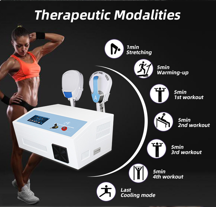4 Handles EMS Body Sculpture Machine To Slim And Shape Body Strength Muscle