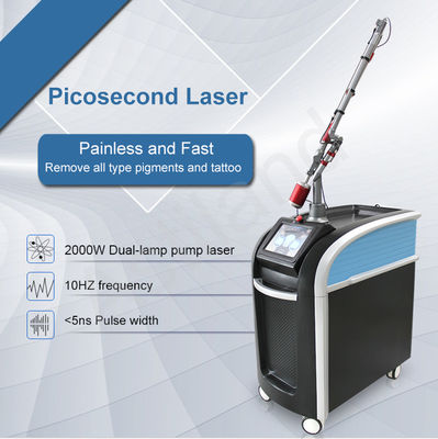 Guide Arm ND Yag Laser Tattoo Removal Machine Q Switched 1064nm 755nm 532nm