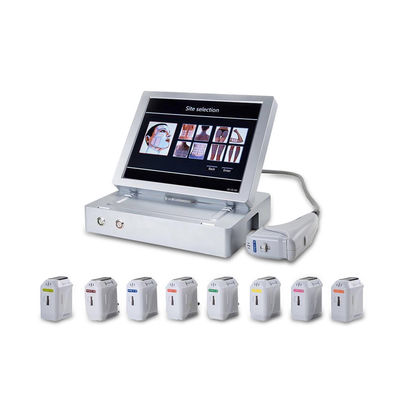 3d Ultrasound Facial 8 Cartridges HIFU Machine