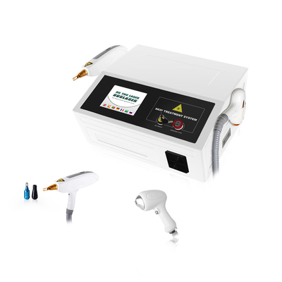 Q Switched ND Yag Laser Pigmentation Removal 808NM Diode Laser 2 In 1 Machine