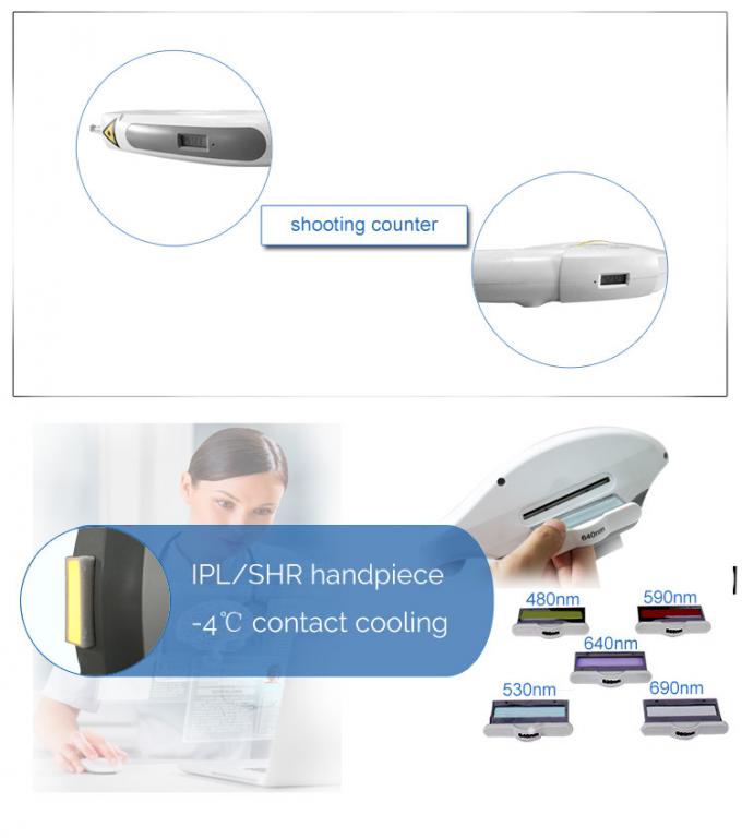 Q Switched Rf Cosmetology IPL SHR Machine